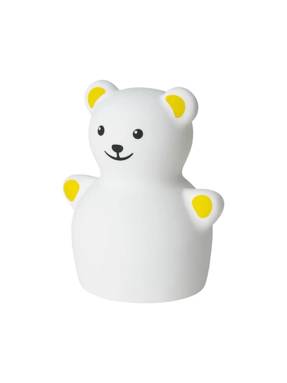 IKEA White Bear Night Light with Yellow Ear & Paw Accents
